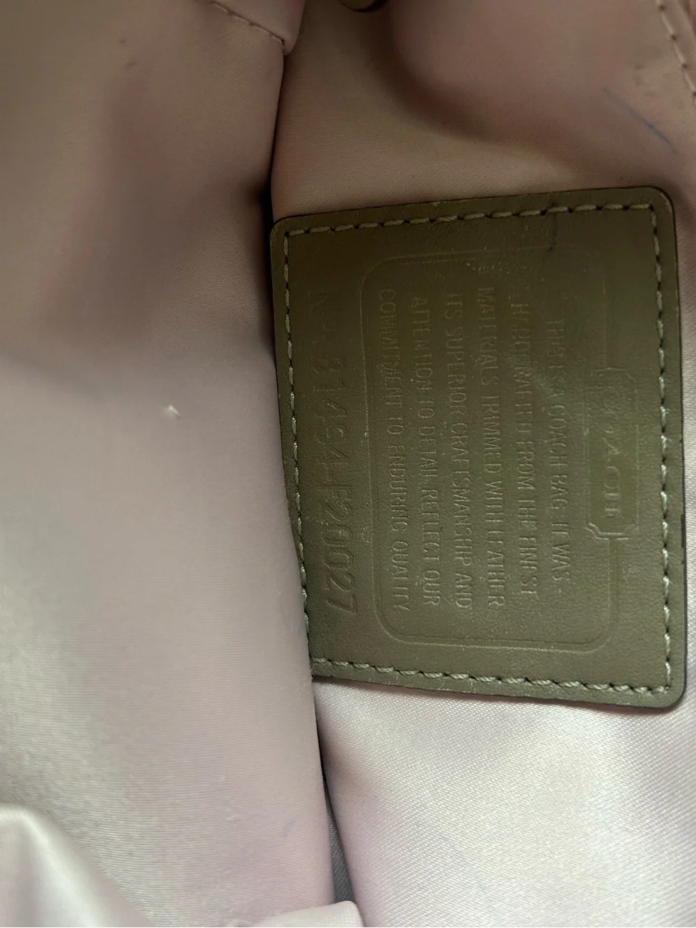 Coach shoulder satchel